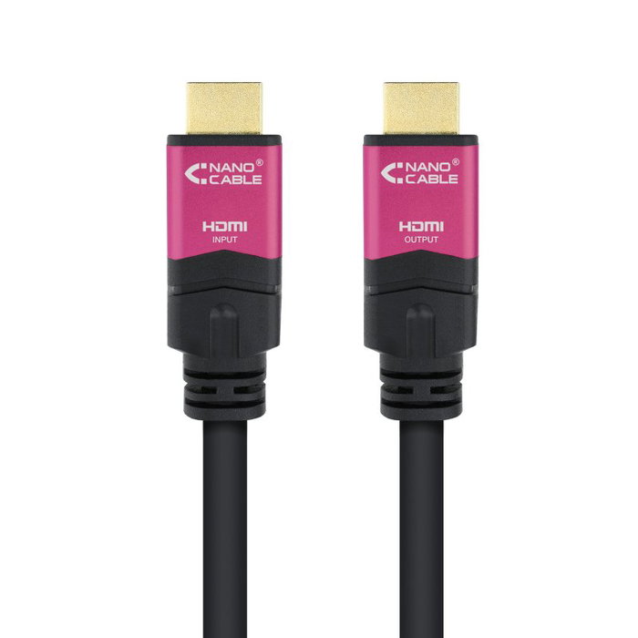 Nanocable Cable HDMI V2.0 con Repetidor 30m 4K@60Hz 18Gbps Negro Nanocable Cable HDMI V2.0 con Repetidor 30m 4K@60Hz 18Gbps Negro